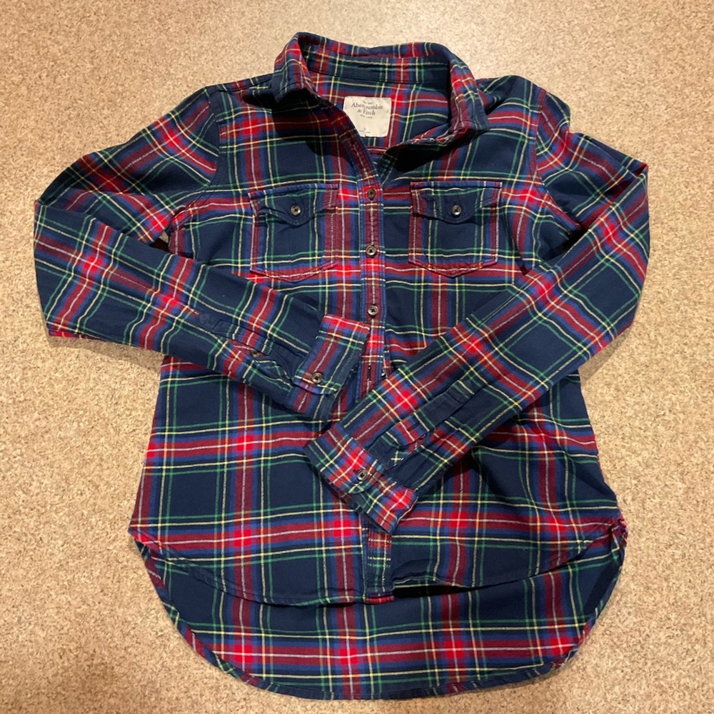 Abercrombie & Fitch Soft Flannel - Red Plaid